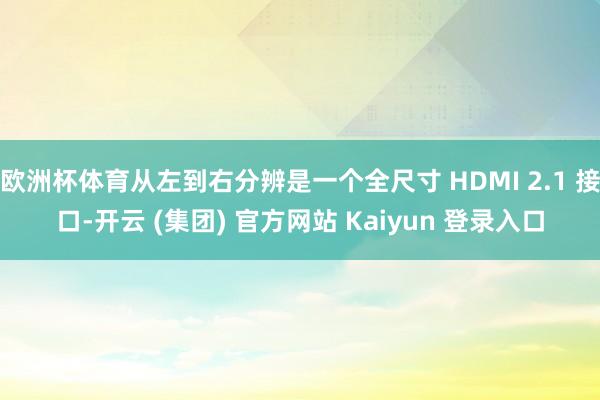 欧洲杯体育从左到右分辨是一个全尺寸 HDMI 2.1 接口-开云 (集团) 官方网站 Kaiyun 登录入口