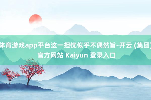 体育游戏app平台这一担忧似乎不偶然旨-开云 (集团) 官方网站 Kaiyun 登录入口