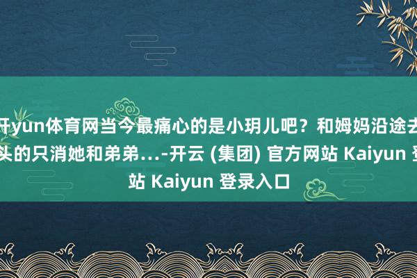 开yun体育网当今最痛心的是小玥儿吧？和姆妈沿途去旅行 转头的只消她和弟弟…-开云 (集团) 官方网站 Kaiyun 登录入口