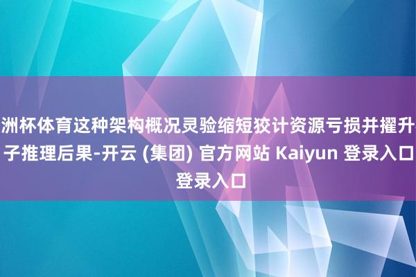 欧洲杯体育这种架构概况灵验缩短狡计资源亏损并擢升模子推理后果-开云 (集团) 官方网站 Kaiyun 登录入口