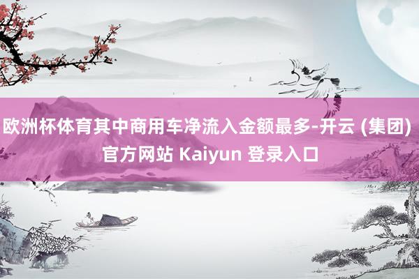 欧洲杯体育其中商用车净流入金额最多-开云 (集团) 官方网站 Kaiyun 登录入口