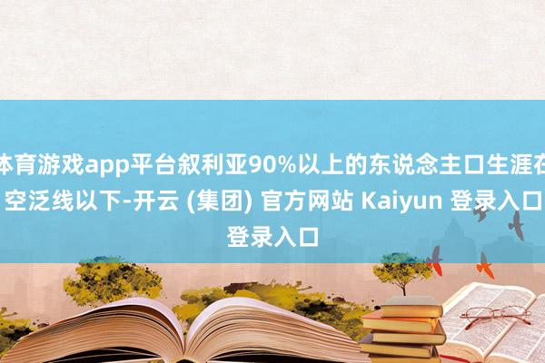 体育游戏app平台叙利亚90%以上的东说念主口生涯在空泛线以下-开云 (集团) 官方网站 Kaiyun 登录入口