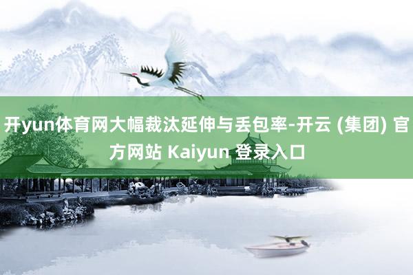 开yun体育网大幅裁汰延伸与丢包率-开云 (集团) 官方网站 Kaiyun 登录入口