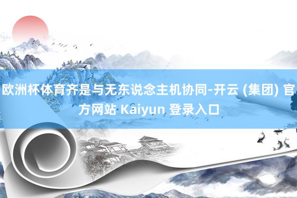 欧洲杯体育齐是与无东说念主机协同-开云 (集团) 官方网站 Kaiyun 登录入口