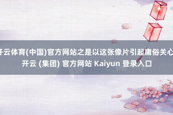 开云体育(中国)官方网站之是以这张像片引起庸俗关心-开云 (集团) 官方网站 Kaiyun 登录入口